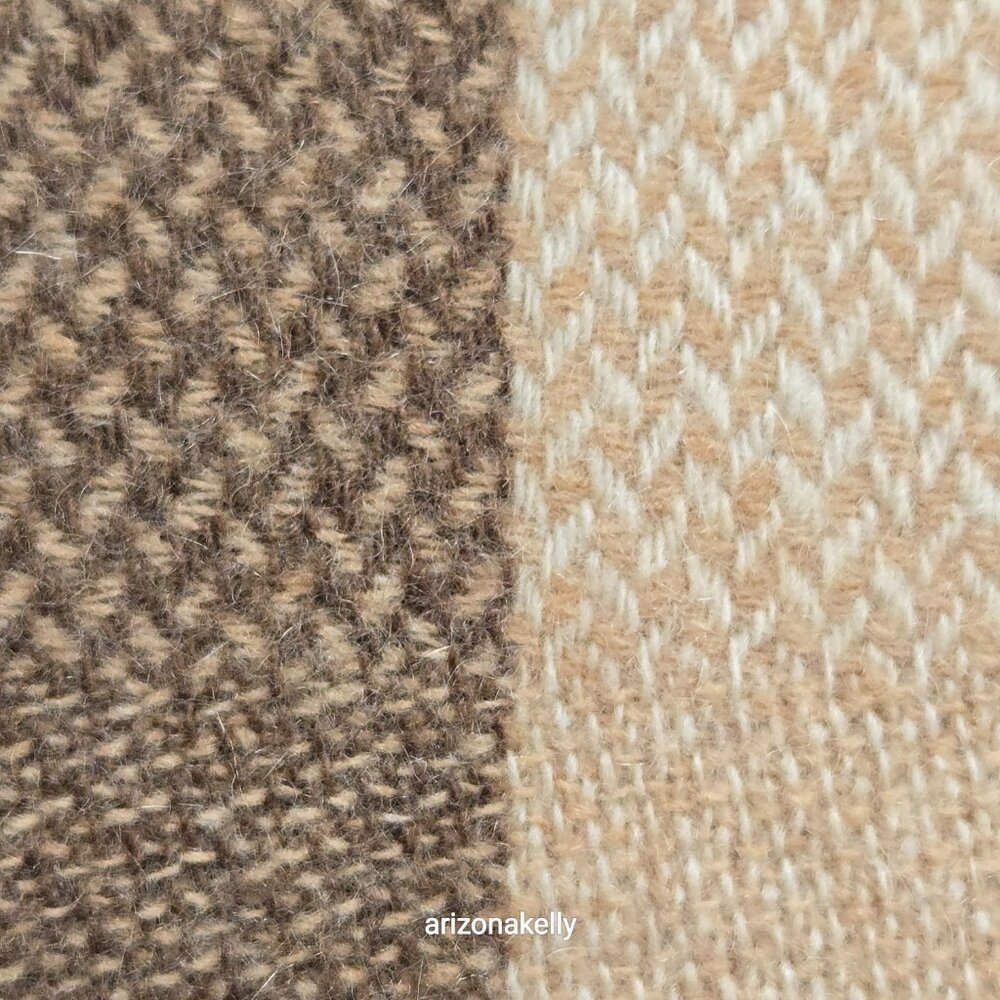 NWOT Cashmere Scarf Paneled Design Fringed On All Sides - Picture 2 of 16